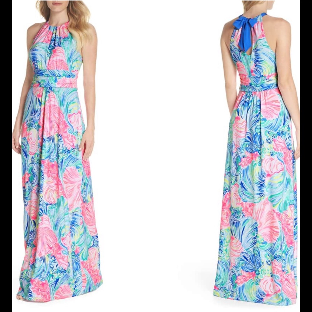 Lilly Pulitzer Martina Dress Multi Beach Please